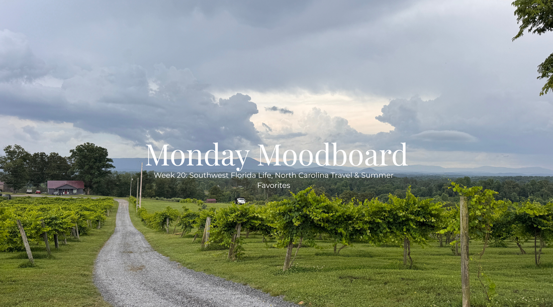 Monday Moodboard: Southwest Florida Life, North Carolina Travel & Summer Favorites