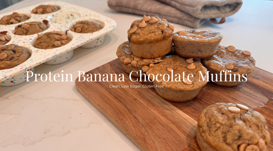 Protein Banana Chocolate Chip Muffins (One Bowl, Gluten-Free)