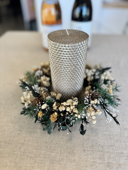 Holiday Candle Wreath