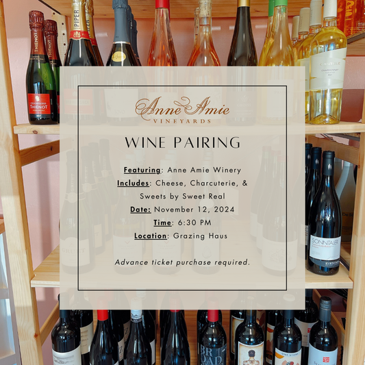 Wine, Cheese, & Dessert Pairing (November 12)